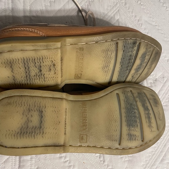 Sperry Men's Brown and Cream Boat Shoes - Picture 10 of 11